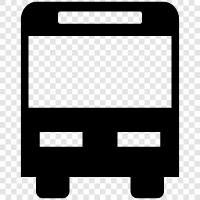 Transport, Bus, Bushaltestelle, Buslinie symbol