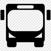 transportation, bus, coach, van icon svg