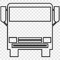 Transport, Bushaltestelle, Buslinie, Buslinienkarte symbol