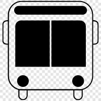 Transport, Fahrt, Reise, Bus symbol