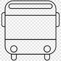 Verkehrsmittel, öffentliche Verkehrsmittel, Bussystem, Bushaltestelle symbol