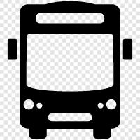 transportation, bus schedule, bus stop, bus route icon svg