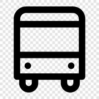 ulaşım, otobüs durağı, otobüs güzergahı, otobüs tarifesi ikon svg