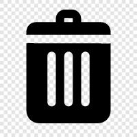 trash can, rubbish, garbage, waste icon svg