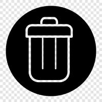 Trash Can Lid, Trash Can Liner, Garbage Can, Rec icon svg