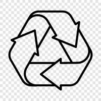 trash, garbage, landfill, reprocessing icon svg