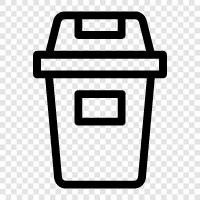 trash, recycle, dumpster, garbage icon svg