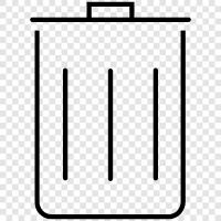 Trash, Can, Garbage, Recycling icon svg