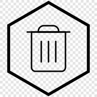 trash, rubbish, garbage can, garbage disposal icon svg