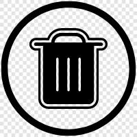 trash, bag, can, landfill icon svg