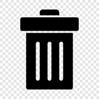 Trash, Garbage, Recycling, Trash Bin icon svg