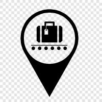 Travel, Suitcases, Backpacks, Bags icon svg