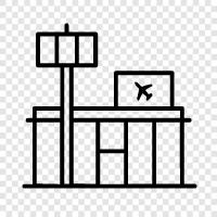 Reisen, Fluggesellschaften, Terminals, Sicherheit symbol