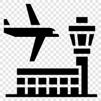 seyahat, arrival, departure, airport ikon svg