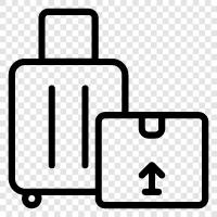 travel, suitcase, baggage, baggage claim icon svg