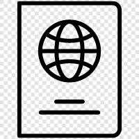 travel, visas, passport icon svg