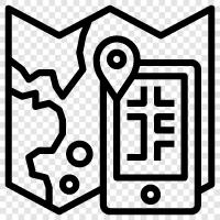 travel gps, smart tourism, travel planning, travel guide icon svg