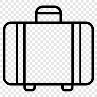 travel, luggage, carry on, suitcase icon svg