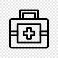 travel medic, medical kit, first aid kit, trauma kit icon svg