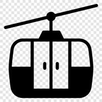 travel, mountain, transportation, cable car icon svg