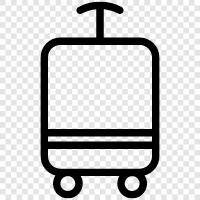 travel, baggage, suitcase, duffel bag icon svg