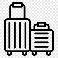 travel, backpack, luggage, suitcases icon svg