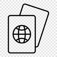 travel, visa, stickers, stamps icon svg