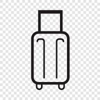 travel, suitcases, backpacks, big icon svg