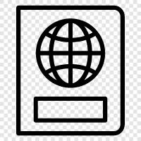 travel, visa, passport application, passport renewal icon svg