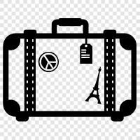 travel, carry on, suitcase, bag icon svg