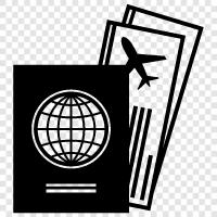 traveler, international, visa, identification icon svg