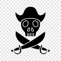 treasure, plunder, pirate ship, buccaneers icon svg