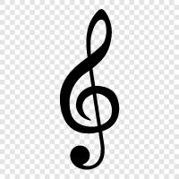 treble clef, treble clef symbol icon svg