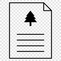 Tree, Document, Leaf, Node icon svg