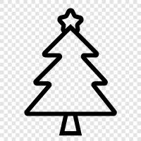 tree, fir, Christmas, decor icon svg