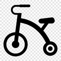 tricycle, tricycles, threewheeled vehicle, three icon svg