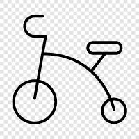 trike, tricycle, threewheeled vehicle, threewheel icon svg