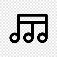 Triplets, Rhythm, Music, Notes icon svg