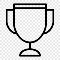 trophies, award, accolade, prize icon svg