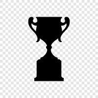 trophies, gold, silver, bronze icon svg