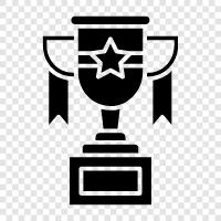 trophies, medals, awards, accolades icon svg