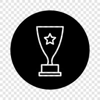 trophy, icon, badges, points icon svg