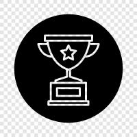 trophy, badge, recognition, recognition icon icon svg