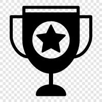 trophy, awards, commendations, recognition icon svg