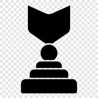 trophy, awards, achievements, commendations icon svg