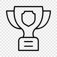 trophy, gold, silver, bronze icon svg