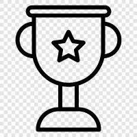 trophy, gold, silver, bronze icon svg