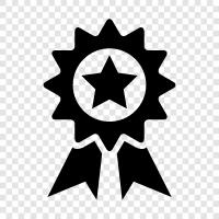 trophy, prize, certificate, accolade icon svg