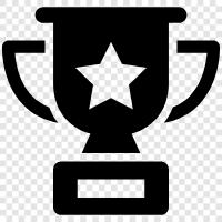 trophy, silver, gold, champion icon svg
