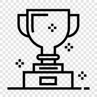 trophy, collect, earn, win icon svg